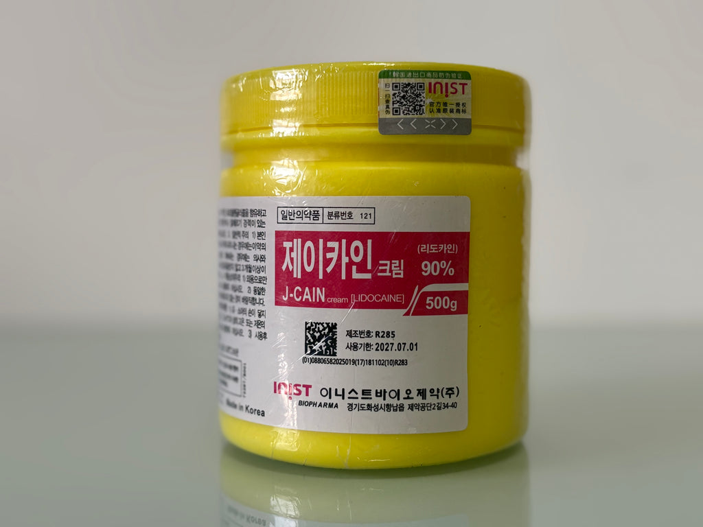 J-Cain 30% Lidocaine Numbing Cream (500g) – Korea-Made, High Strength