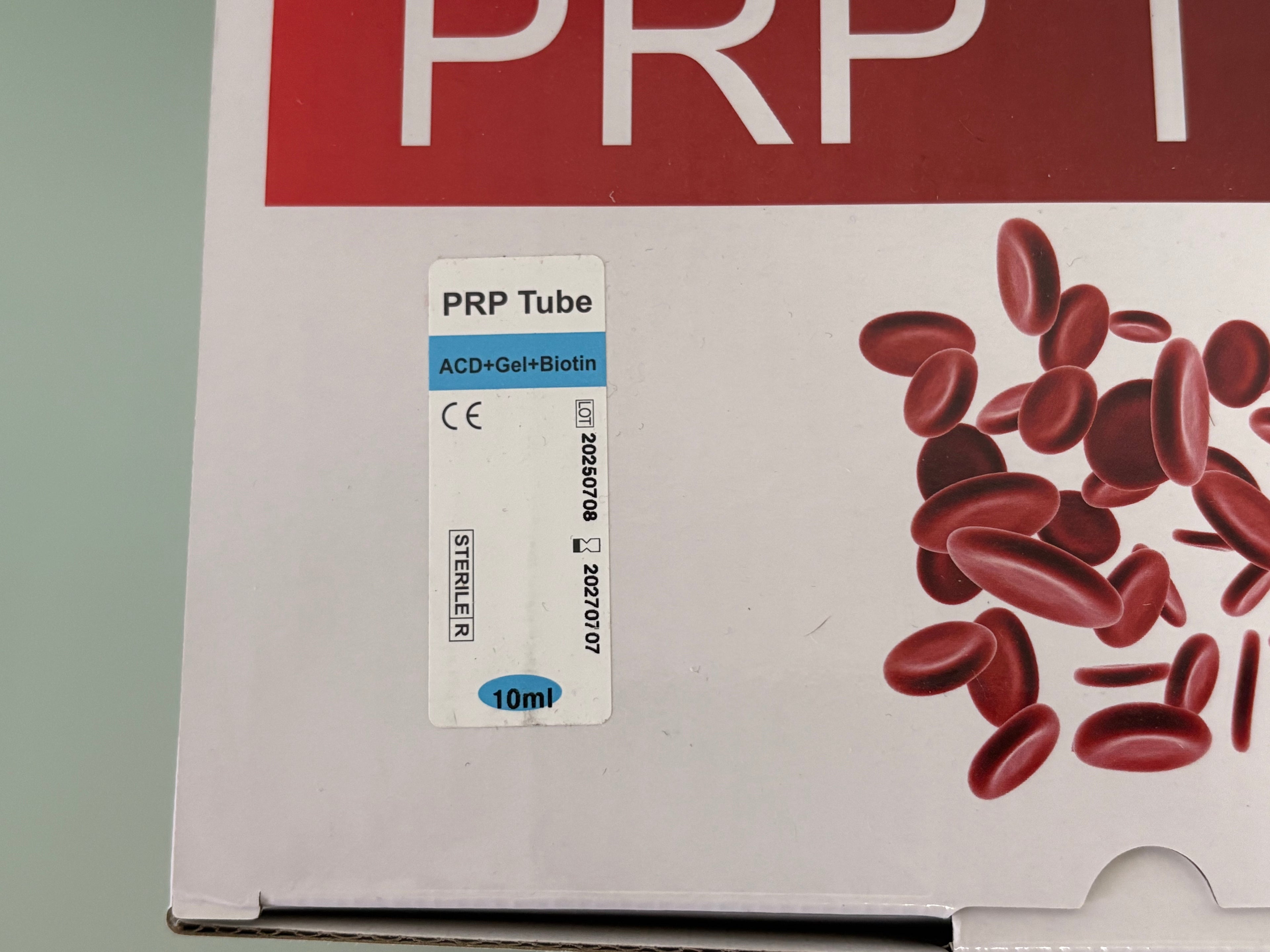 Medical Grade PRP With ACD-A + Gel Activator and Biotin Tube | 10ml | CE REGISTERED