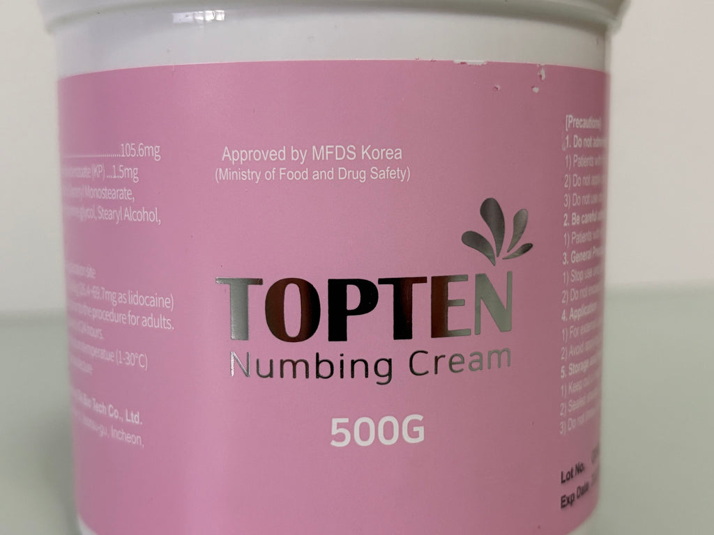TOPTEN Numbing Cream 500g | MFDS-Approved Topical Anaesthetic