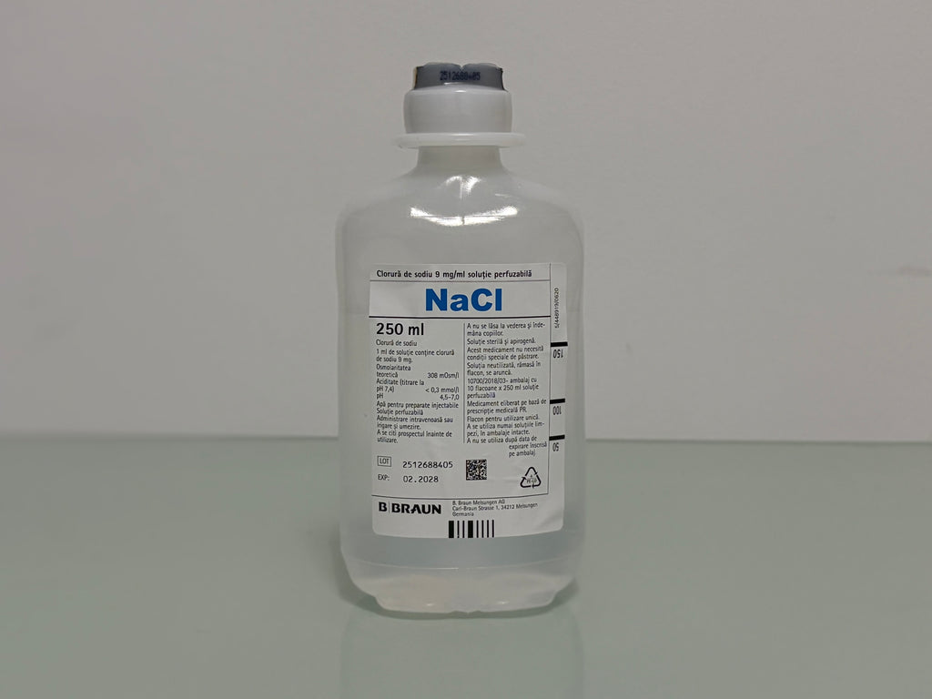 Braun Sodium Chloride 0.9% Infusion | 250ml Plastic Container (IV) | x1