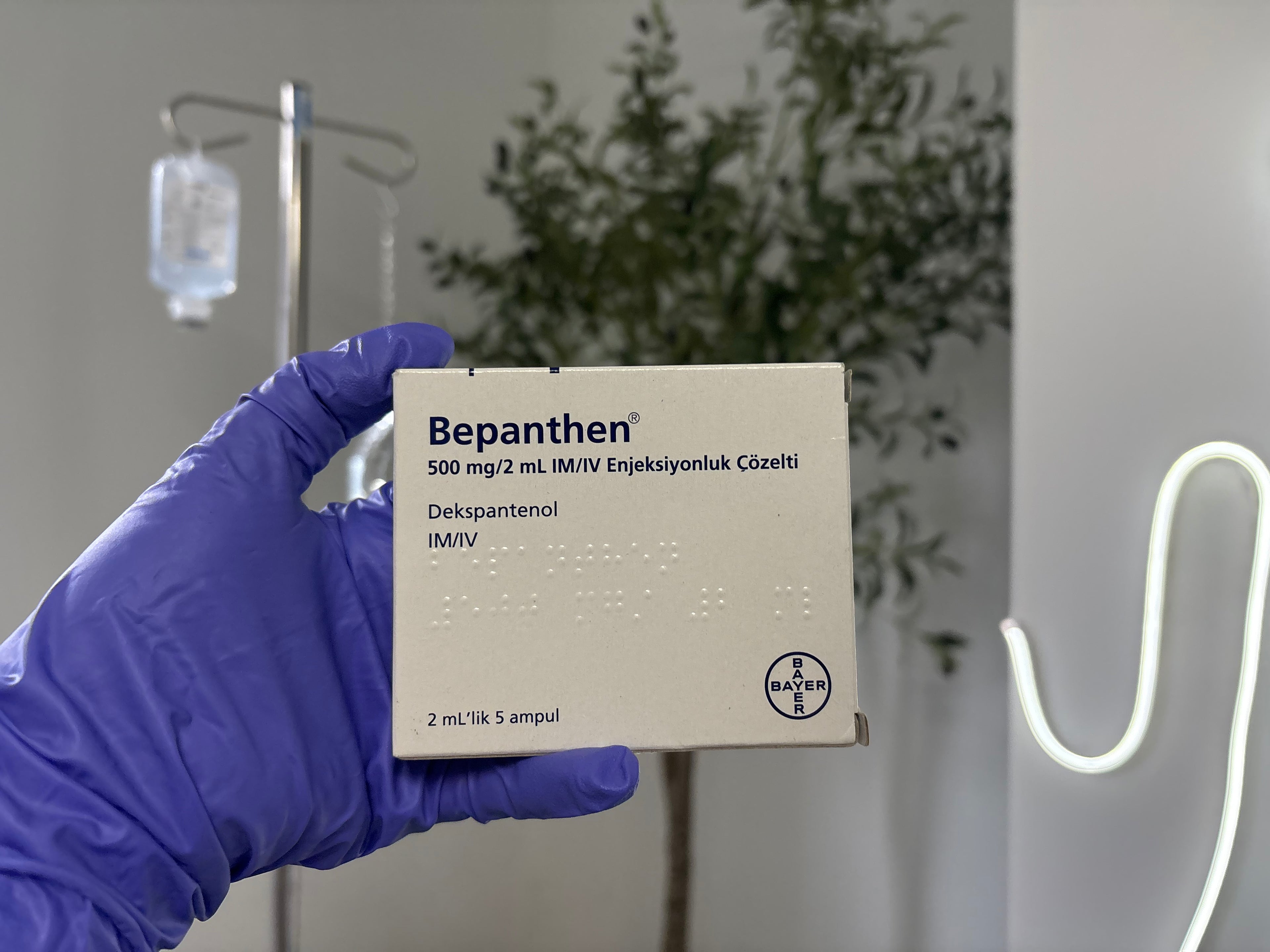 Bepanthen 500mg/2ml | Injectable Vitamin B5 Ampoules | IM & IV | Pack of 5